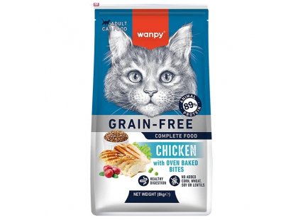 Фото 3 -  сухий корм Wanpy Adult Cat Grain Free Chicken сухий беззерновий корм для котів КУРКА