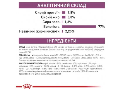 Фото 5 -  ветеринарні корми Royal Canin RENAL CHICKEN лікувальні консерви для кішок з нирковою недостатністю