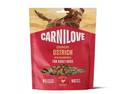 Фото - Carnilove Crunchy Snack Ostrich with Blackberries ласощі для собак СТРАУС І ОЖИНА ласощі Carnilove Crunchy Snack Ostrich with Blackberries ласощі для собак СТРАУС І ОЖИНА