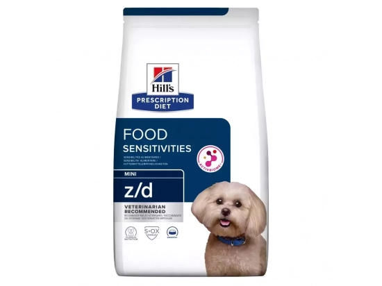 Фото - ветеринарні корми Hill's Prescription Diet Canine z/d Mini Food Sensitivities корм для собак міні порід з чутливим травленням