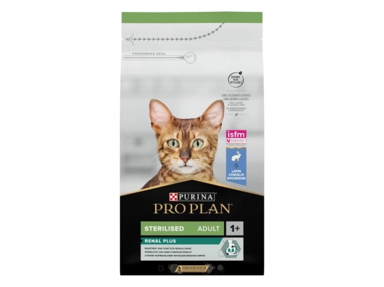 Фото - сухий корм Purina Pro Plan (Пуріна Про План) Adult Sterilised Renal Plus Rabbit сухий корм для стерилізованих кішок КРОЛИК