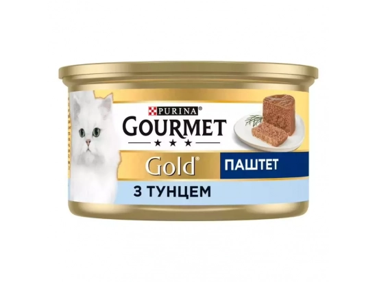 Фото - влажный корм (консервы) Gourmet Gold (Гурме Голд) - мусс с тунцом (паштет)