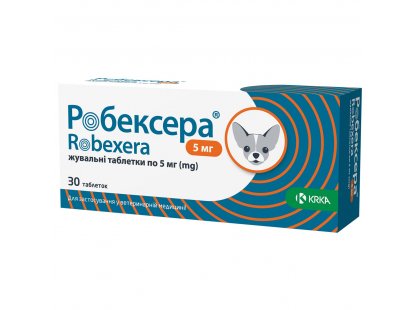 Фото - KRKA Робексера (Robexera) нестероїдні протизапальні жувальні таблетки для собак зі смаком м'яса від запалень та болю KRKA Робексера (Robexera) нестероїдні протизапальні жувальні таблетки для собак зі смаком м'яса