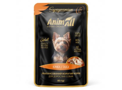 Фото - AnimAll Dog Duck влажный корм для собак УТКА влажный корм (консервы) AnimAll Dog Duck влажный корм для собак УТКА