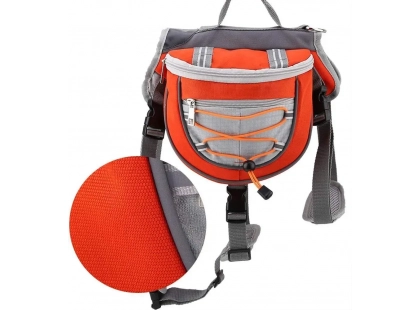 Фото 4 -  амуниция Voyager Pet Lovoyager Dog Bagpack сумка-седло для собак, красный