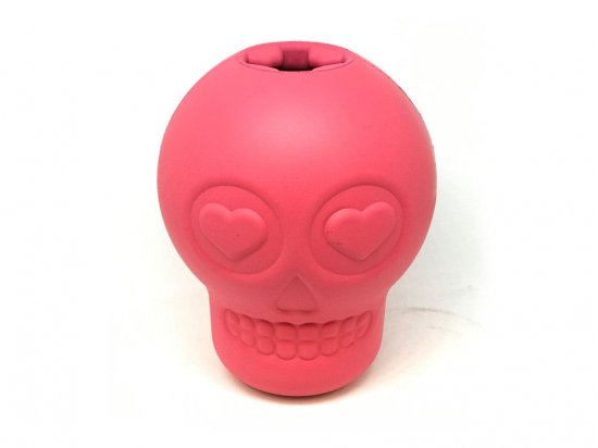 Фото - игрушки SodaPup (Сода Пап) Skull Treat Dispense игрушка для собак ЧЕРЕП, розовый