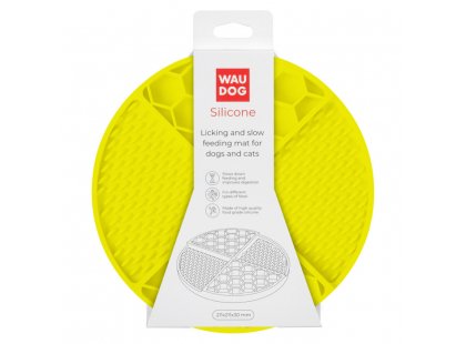 Фото - миски, напувалки, фонтани Collar WAUDOG Silicone килимок для лизання та повільного годування, жовтий