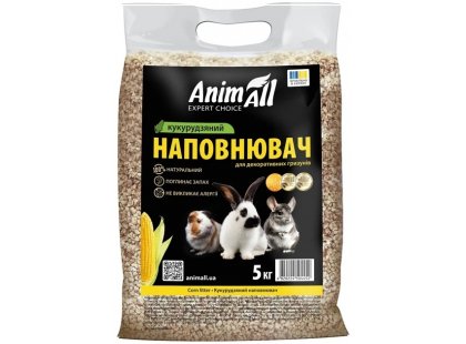 Фото 3 -  наполнители и подстилки AnimAll кукурузный наполнитель для грызунов