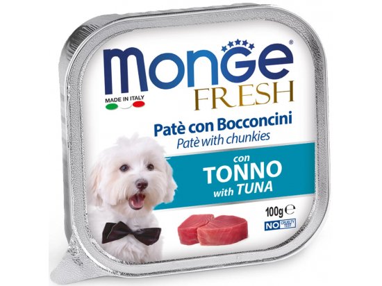 Фото - влажный корм (консервы) Monge Dog Fresh Adult Tuna влажный корм для собак ТУНЕЦ, паштет