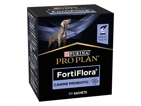 Фото - пробиотики Purina Pro Plan (Пурина Про План) Veterinary Diets FortiFlora (ФОРТИФЛОРА) Canine Probiotic кормовая добавка с пробиотиком для собак и щенков