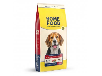 Фото - сухой корм Home Food (Хоум Фуд) Dog Adult Medium-Maxi Duck Meat with Chickpeas гипоаллергенный корм для собак средних и больших пород УТКА и НУТ