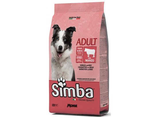 Фото - сухой корм Simba Dog Adult Beef сухой полнорационный корм для собак ГОВЯДИНА