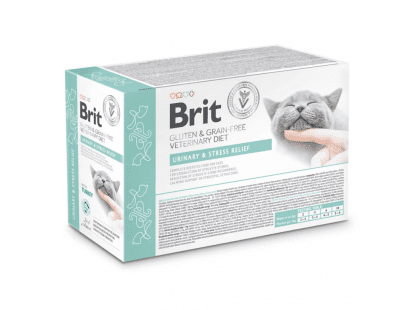 Фото - ветеринарные корма Brit Veterinary Diets Cat Grain Free Urinary and Stress Relief Turkey консервы для кошек при мочекаменной болезнии и стрессе ИНДЕЙКА