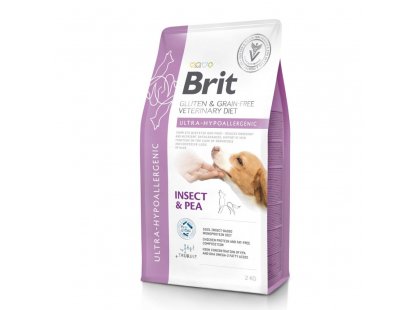 Фото - Brit Veterinary Diet Ultra-hypoallergenic сухой лечебный корм для собак при проблемах с пищеварением НАСЕКОМЫЕ ветеринарные корма Brit Veterinary Diet Ultra-hypoallergenic сухой лечебный корм для собак при проблемах с пищеварением НАСЕКОМЫЕ