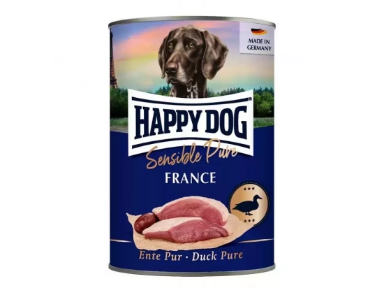 Фото - вологий корм (консерви) Happy Dog (Хепі Дог) SENSIBLE PURE FRANCE DUCK вологий корм для собак КАЧКА