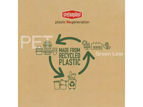 Фото 4 -  переноски, сумки, рюкзаки Stefanplast (Стефанпласт) GULLIVER GREEN LINE ЕКО переноска для тварин, ПЛАСТИК ДВЕРІ сіро-зелений / темно-сірий