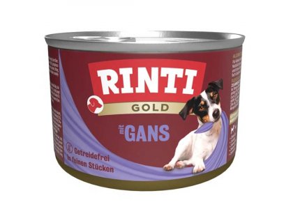 Фото - Rinti Gold mit Gans беззерновой влажный корм для собак ГУСЬ влажный корм (консервы) Rinti Gold mit Gans беззерновой влажный корм для собак ГУСЬ