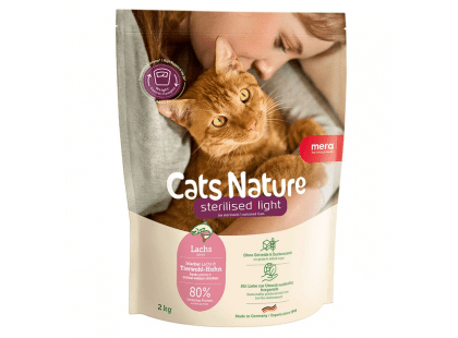 Фото 3 -  сухой корм Mera Nature Sterilised Light Adult Salmon сухой корм для стерилизованных кошек ЛОСОСЬ