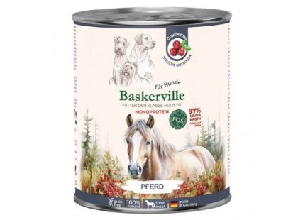 Фото 2 -  вологий корм (консерви) Baskerville Holistic консерви для собак КОНИНА