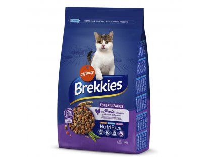 Фото 2 -  сухой корм Brekkies Cat Sterilized Chicken сухой корм для стерилизованных кошек, КУРИЦА
