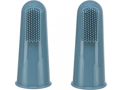 Фото 3 -  для зубов и пасти Trixie FINGER TOOTHBRUSH набор зубных щеток на палец для собак и кошек, силикон