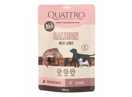 Фото - Quattro Meat Salmon ласощі для собак, джерки ЛОСОСЬ ласощі Quattro Meat Salmon ласощі для собак, джерки ЛОСОСЬ