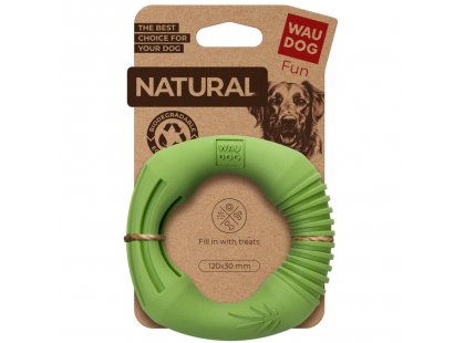 Фото - Collar WAUDOG Fun Natural іграшка для собак з біорозкладної гуми КІЛЬЦЕ, зелений іграшки Collar WAUDOG Fun Natural іграшка для собак з біорозкладної гуми КІЛЬЦЕ, зелений