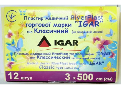 Фото 6 -  перевязочные материалы Igar RiverPlast пластырь медицинский классический