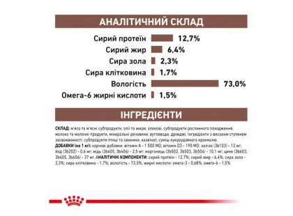 Фото - ветеринарні корми Royal Canin RECOVERY (РЕКАВЕРІ) лікувальний вологий корм для собак та котів