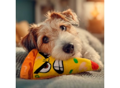Фото 4 -  іграшки Collar WAUDOG Fun Plush іграшка для собак з пищалкою ПІЦЦА