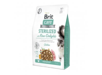 Фото - Brit Care Cat Raw Delights Sterilized сухой корм для стерилизованных кошек КУРИЦА сухой корм Brit Care Cat Raw Delights Sterilized сухой корм для стерилизованных кошек КУРИЦА