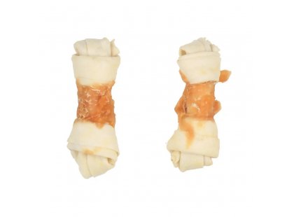 Фото 2 -  лакомства Flamingo Лакомство для собак ЖЕВАТЕЛЬНЫЕ КОСТОЧКИ ОБВЕРНУТЫЕ МЯСОМ КУРИЦЫ