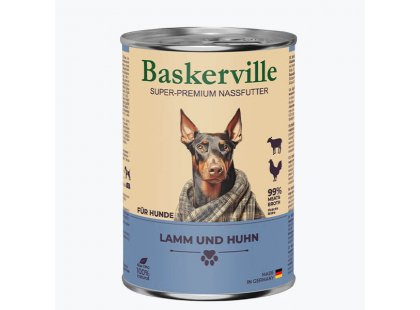 Фото 2 -  вологий корм (консерви) Baskerville (Баскервіль) Ягня та півень - консерви для собак