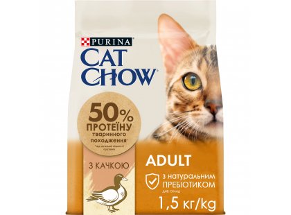 Фото - сухой корм Cat Chow ADULT DUCK корм для взрослых кошек с уткой