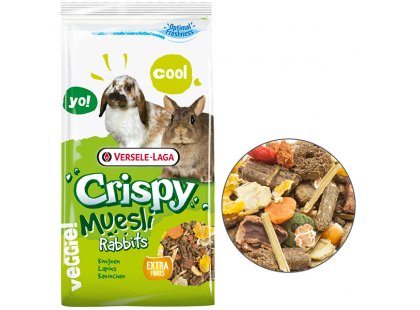 Фото - Versele-Laga (Верселе-Лага) CRISPY MUESLI RABBITS CUNI (КРИСПИ МЮСЛИ КУНИ) корм для карликовых кроликов корм для грызунов Versele-Laga (Верселе-Лага) CRISPY MUESLI RABBITS CUNI (КРИСПИ МЮСЛИ КУНИ) корм для карликовых кроликов