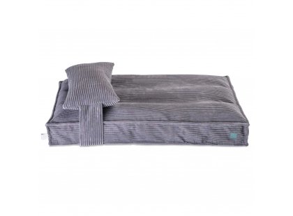 Фото - лежаки, матраси, килимки та будиночки Harley & Cho MEMORY FOAM GRAY ортопедична подушка для собак, сірий