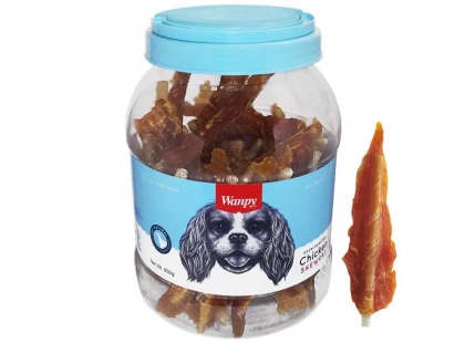 Фото - Wanpy Chicken Insert Rawhide ласощі для собак РУЛЕТ З КУРЯЧИМ ФІЛЕ ласощі Wanpy Chicken Insert Rawhide ласощі для собак РУЛЕТ З КУРЯЧИМ ФІЛЕ