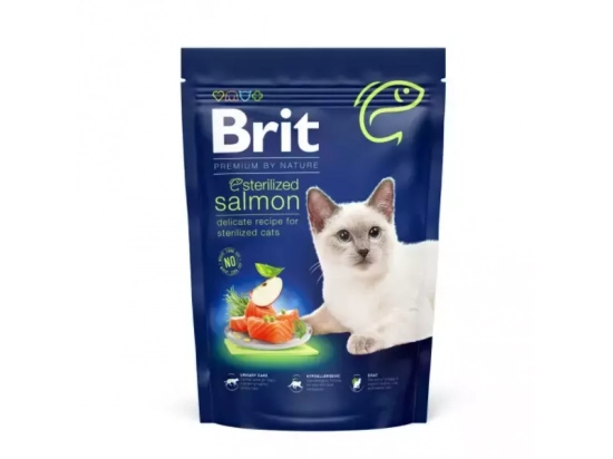 Фото - сухой корм Brit Premium Cat Sterilized Salmon сухой корм для стерилизованных кошек ЛОСОСЬ