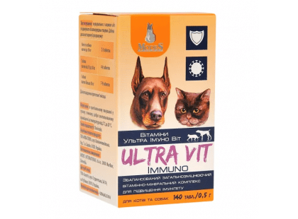 Фото - Modes Ultra Immuno Vit вітамінно-мінеральний комплекс для котів і собак вітаміни та мінерали Modes Ultra Immuno Vit вітамінно-мінеральний комплекс для котів і собак