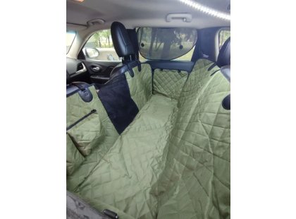 Фото 2 -  аксессуары в авто Senful Lassie Dog чехол для автомобильного сидения с сетчатым визуальным окном, оливковый