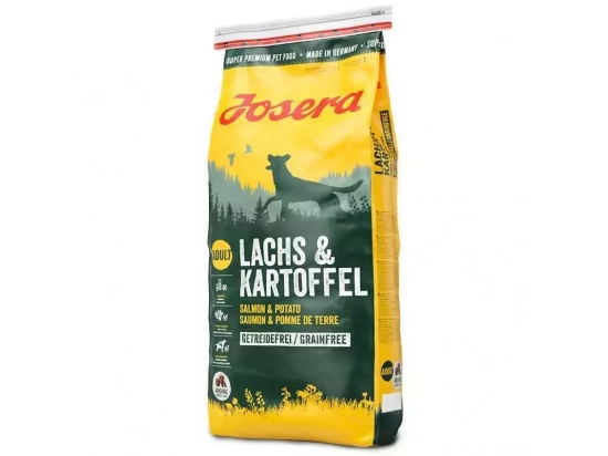 Фото - сухой корм Josera (Йозера) Lachs & Kartoffel сухой беззерновой корм для взрослых собак ЛОСОСЬ И КАРТОФЕЛЬ