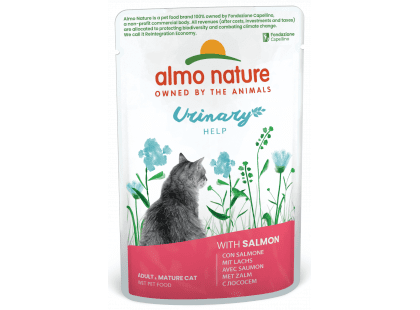 Фото - влажный корм (консервы) Almo Nature Holistic FUNCTIONAL URINARY HELP SALMON консервы для профилактики мочекаменной болезни у кошек ЛОСОСЬ