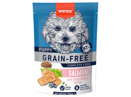 Фото - Wanpy Puppy Grain Free Salmon сухой беззерновой корм для щенков ЛОСОСЬ сухой корм Wanpy Puppy Grain Free Salmon сухой беззерновой корм для щенков ЛОСОСЬ