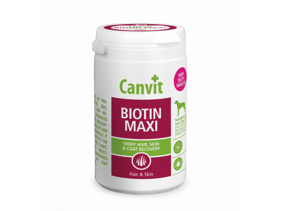 Фото - вітаміни та мінерали Canvit Biotin Maxi (Біотин Максі) таблетки біотину для собак вагою більше 25 кг