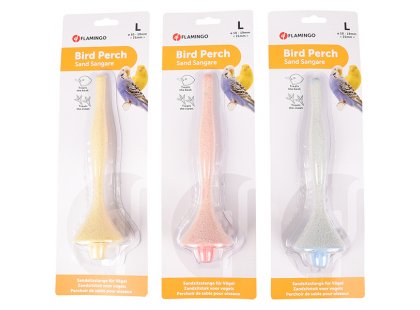 Фото 2 -  игрушки Flamingo (Фламинго) SAND PERCH PLASTIC Игрушка для птиц песчаная жердочка