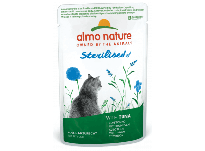 Фото - влажный корм (консервы) Almo Nature Holistic FUNCTIONAL STERILISED TUNA консервы для стерилизованных кошек ТУНЕЦ