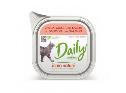 Фото - Almo Nature Daily SALMON консервы для кошек ЛОСОСЬ, паштет влажный корм (консервы) Almo Nature Daily SALMON консервы для кошек ЛОСОСЬ, паштет