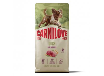 Фото 3 -  сухий корм Carnilove True Fresh Puppy Duck сухий беззерновий корм для цуценят КАЧКА