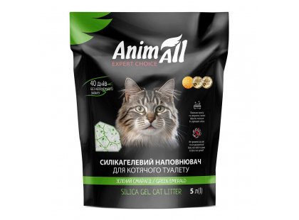 Фото 2 -  наполнители AnimAll Green Emerald cиликагелевый наполнитель для кошачьего туалета ЗЕЛЕНЫЙ ИЗУМРУД