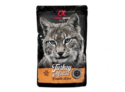 Фото - Alpha Spirit Turkey Mousse беззерновой влажный корм для кошек ИНДЕЙКА влажный корм (консервы) Alpha Spirit Turkey Mousse беззерновой влажный корм для кошек ИНДЕЙКА